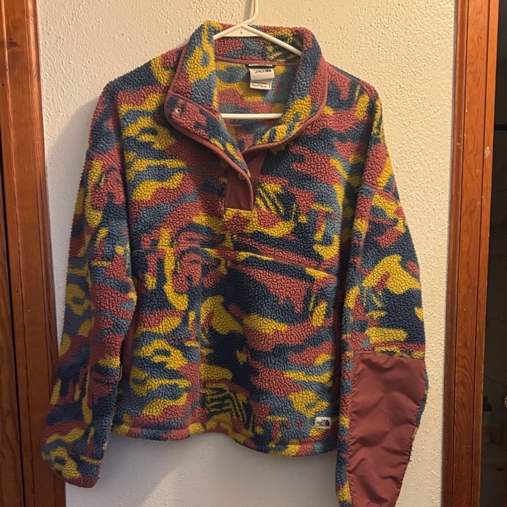 North Face Cragmont Fleece Snap Pullover Women’s Size Medium